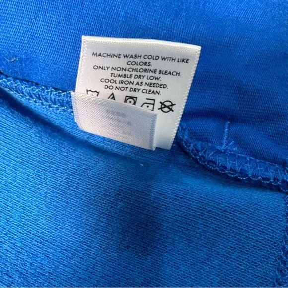 Hanna Andersson Shark Terry Zip Hoodie 18-24M Blue - Picture 6 of 7